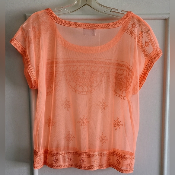 Gudi Embroidered cap sleeve top - Picture 3 of 3